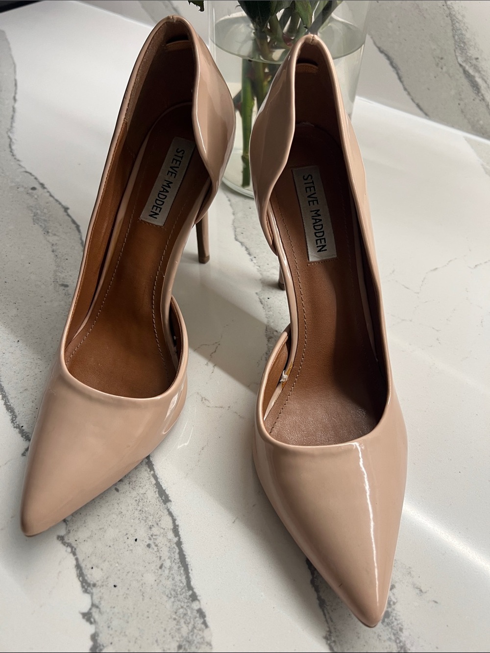 Steve Madden Blush Patent Pointed-Toe Stiletto Pumps